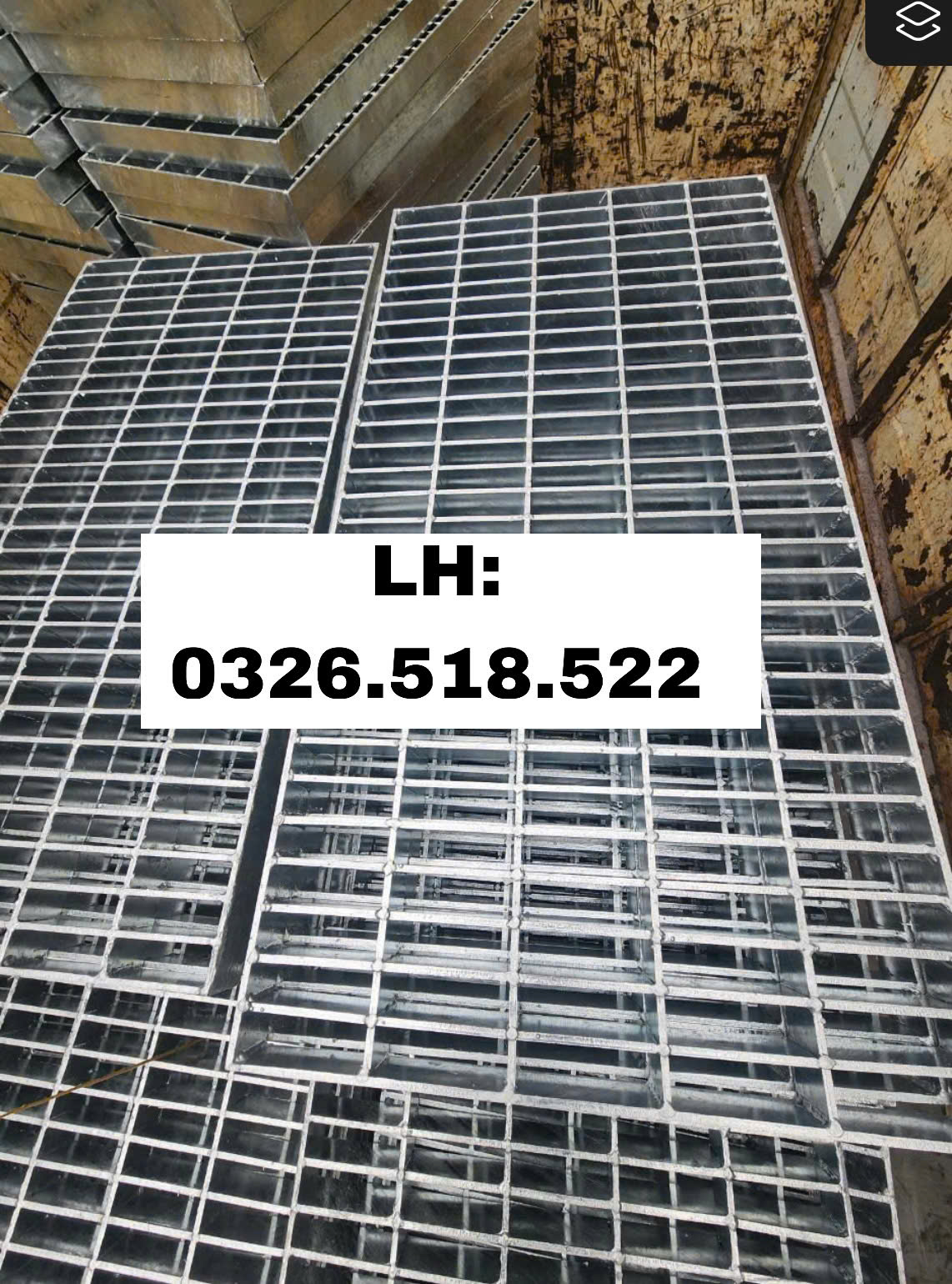 Tấm Sàn grating thép mạ kẽm